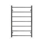 Commercial Round 7 Bars Heated Towel Rail-Gun Metal Grey